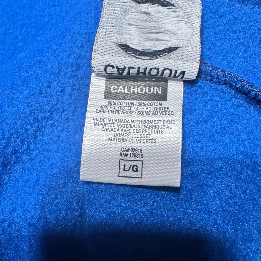 Calhoun Hoodie Mens Large NHL New York Rangers Blue Blokcore Sporty Pullover 936 - Picture 3 of 11